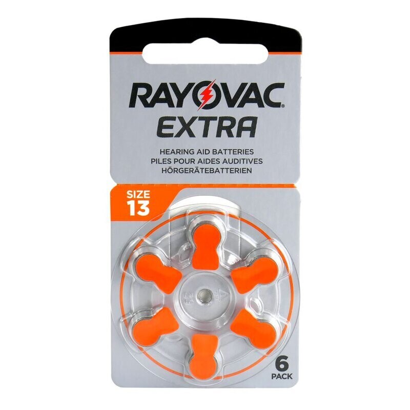 Rayovac Size 13 Hearing Aid Batteries (Single) (6 pack)