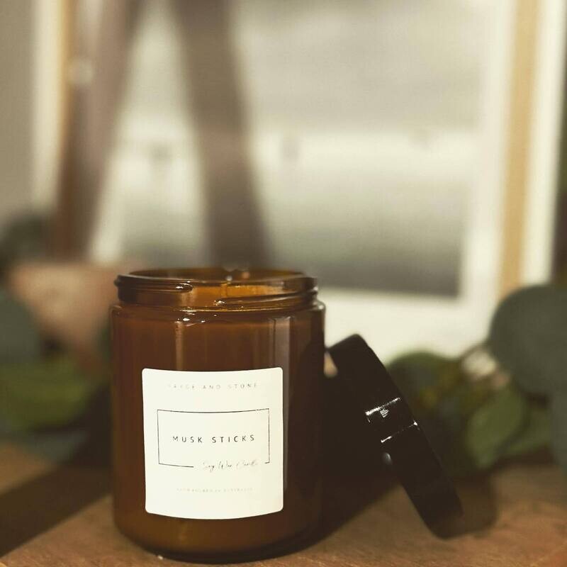 Medium Amber Candle