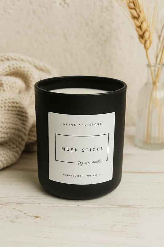 Matte Black Candle