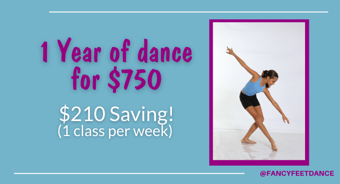 1 Year of Dance for $750
