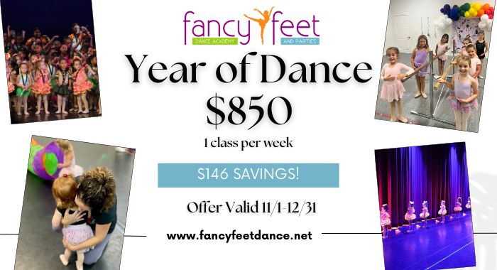 1 Year of Dance for $850 (Black Friday Special)