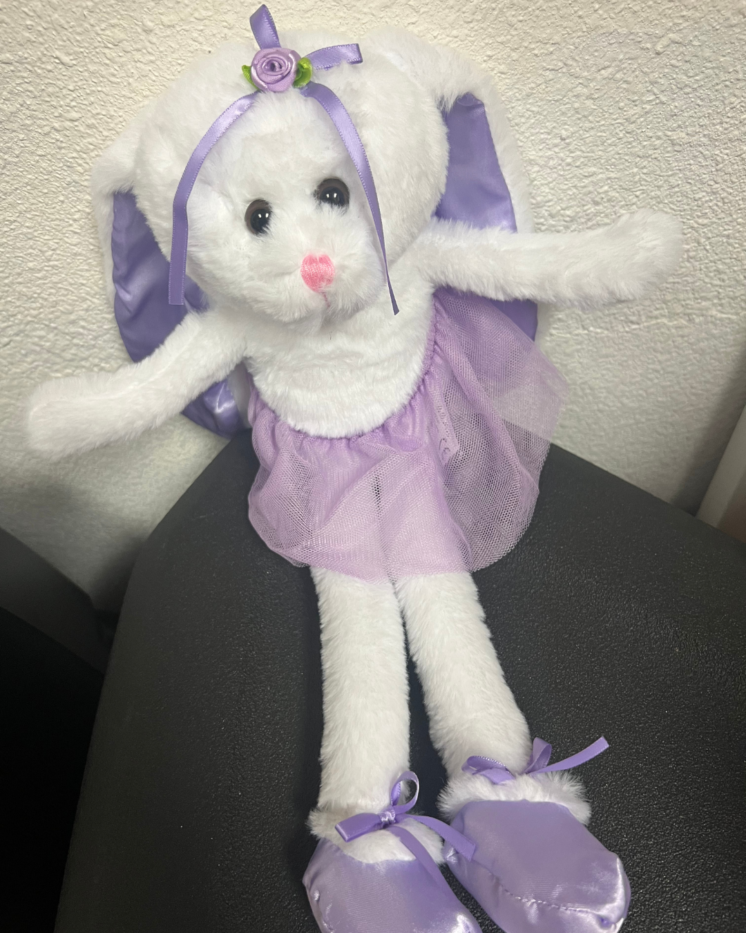 Bunny Ballerina with purple tutu