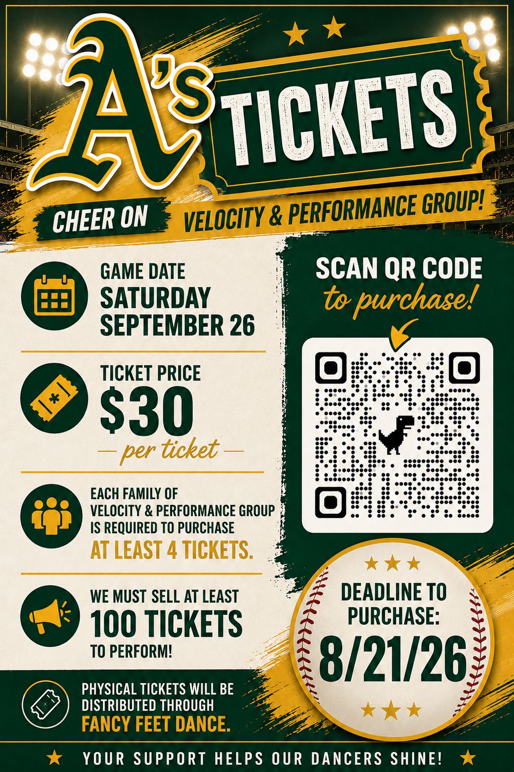 September 26 A's Game Tickets