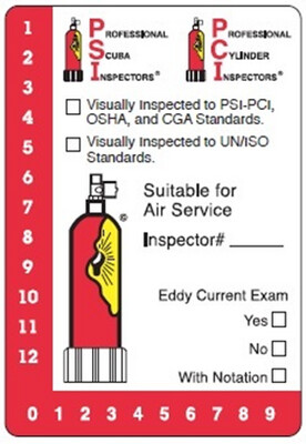 Evidence of Inspection Stickers (AIR Service, Qty. 100)