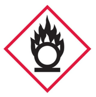 GHS Placard/Sticker Oxidizing Gas