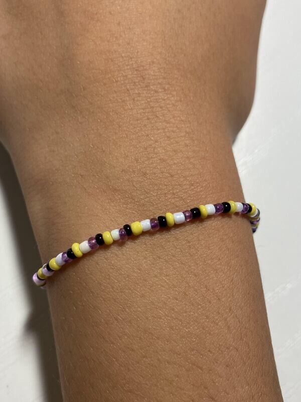 Nonbinary Flag Bracelet