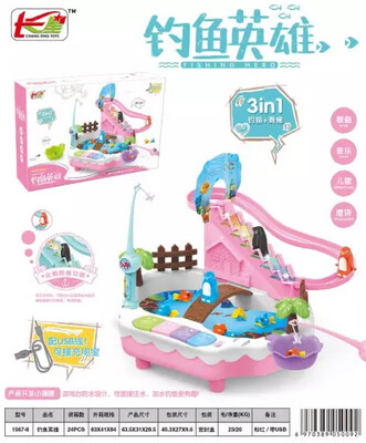 Penguins Climbing Go Fishing 3-In 1