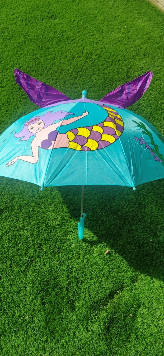 Children kids umbrella with animal cartoon