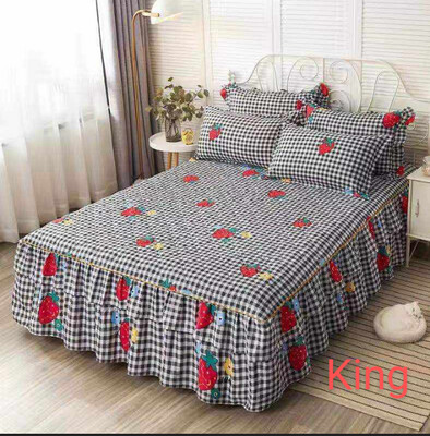 Quilted Bedsheets with Side fall