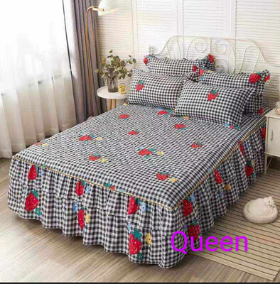 Quilted Bedsheets with Side fall