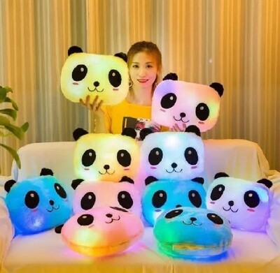 LED Panda cushions pillow
