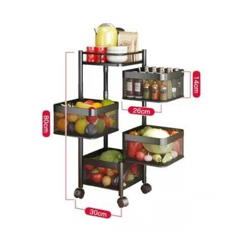 4 layer trolley