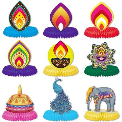 Diwali Honeycomb Table Decoration