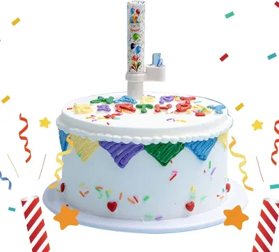 Magic Sprinkler Candle