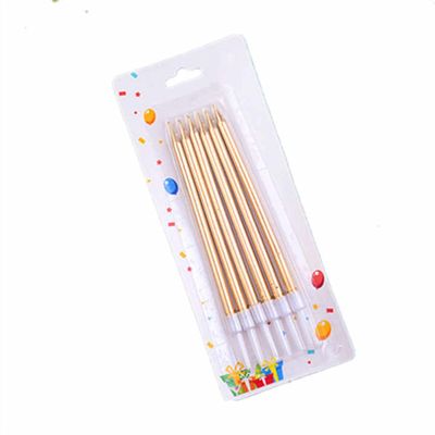 Metallic Birthday Candles Pack of 6