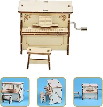 DIY Wooden Music Box Piano Kit