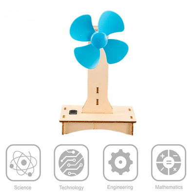 Kid's Wooden Educational Fan
