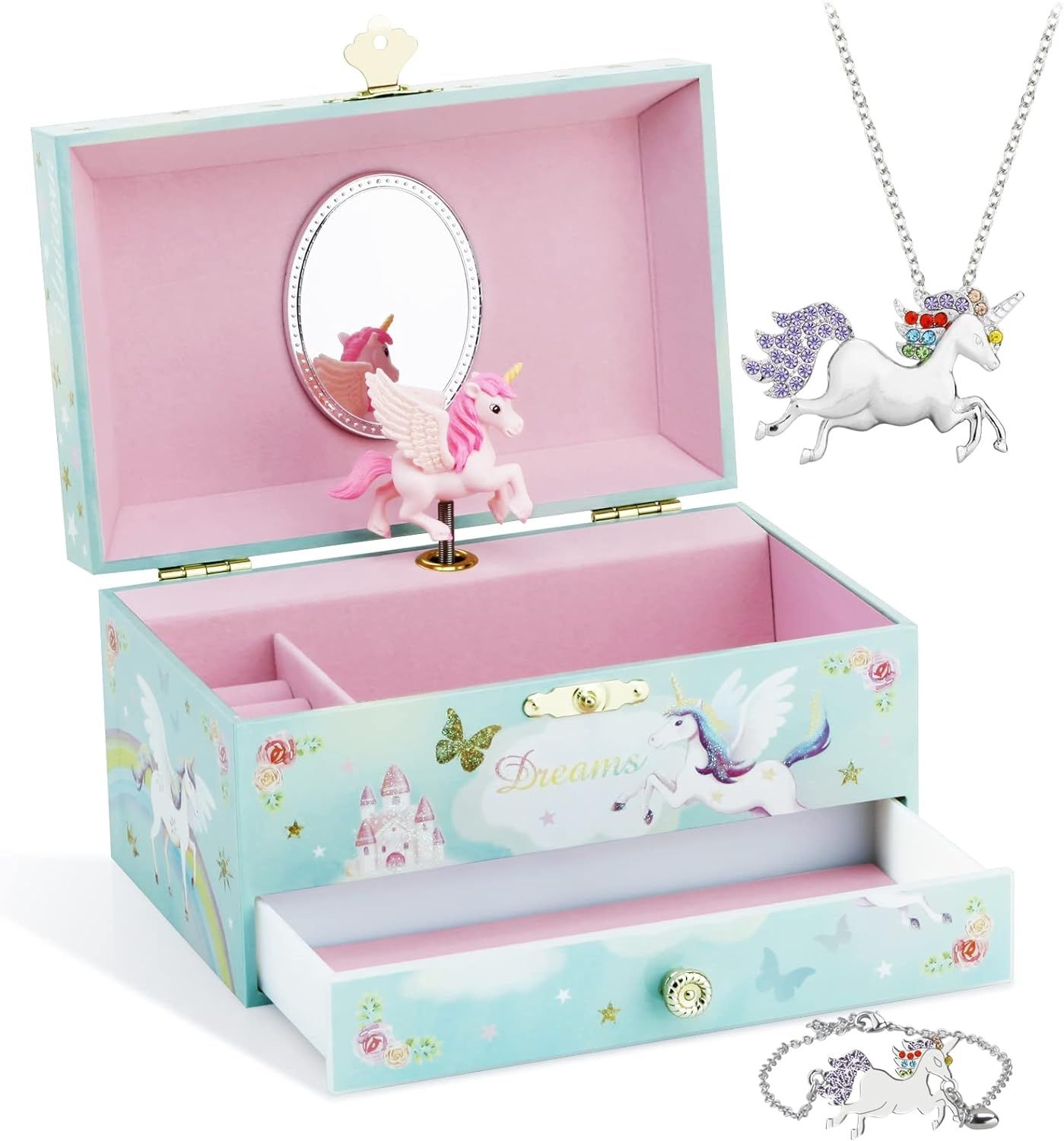 Pink Musical Jewellery Box