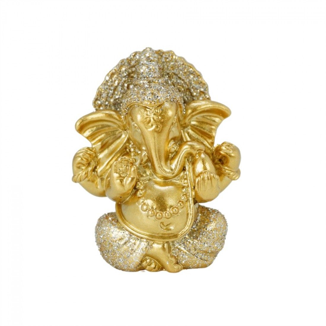 5cm Resin Golden Ganesh