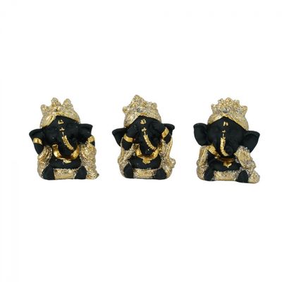 4cm 3/a Ganesh Evil no see,hear,look