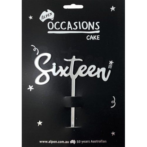 Cake Topper-Sixteen