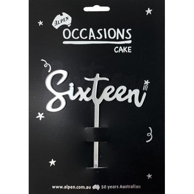 Cake Topper-Sixteen