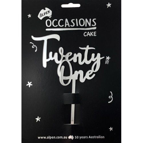 Cake Topper-Twenty One