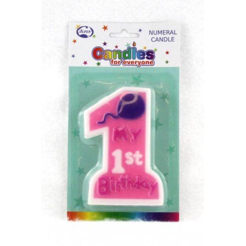 First B&#39;day Girl Candle