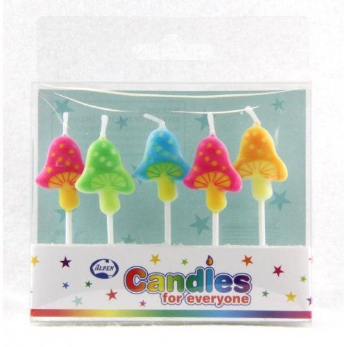 Colourful Mushroom Candle