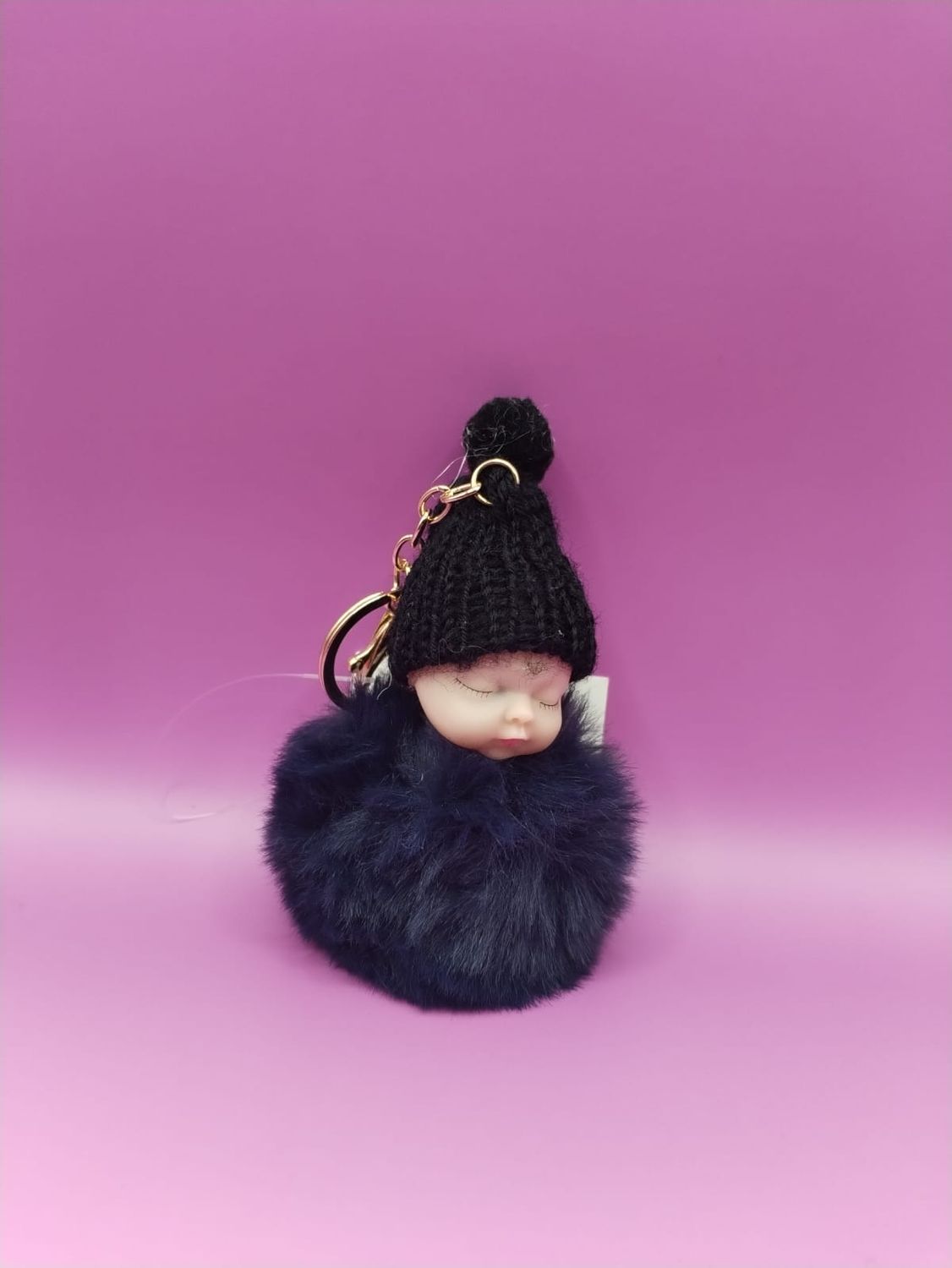 Black Baby Keyring
