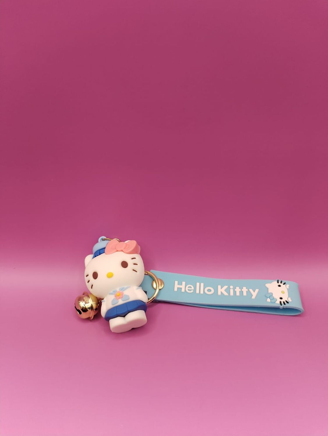 White Hello Kitty Keyring