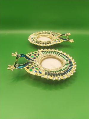 Peacock Tealight Candle Holder