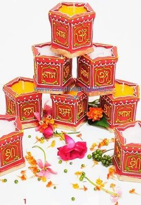 4 pcs Tulsi Diya set