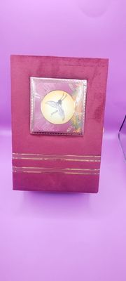 Velvety glass jar gift box