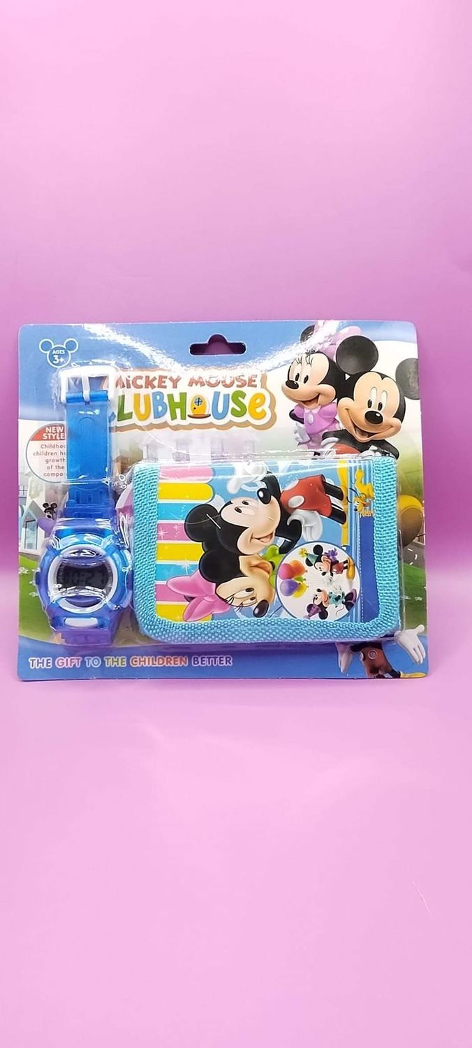 Mickey Mouse Watch and wallet Set