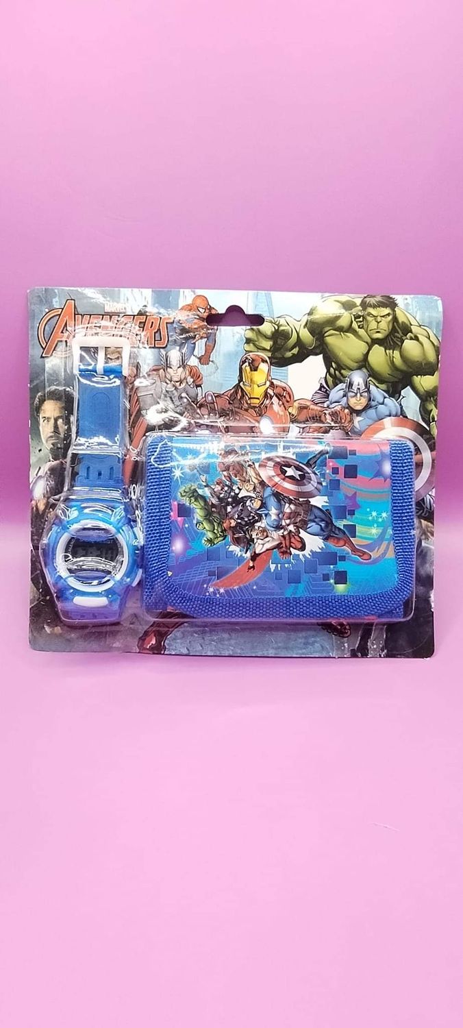 Avengers Watch and wallet set