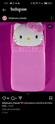 Hello Kitty Calculator (pink)