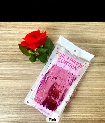 Foil  Curtain pink