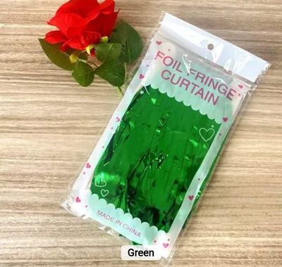 Green Foil  Curtain