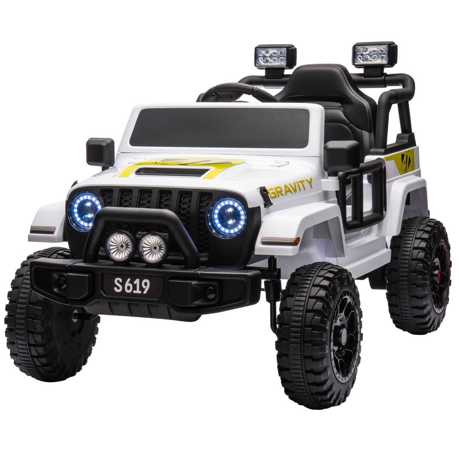 Kids Electric Ride on Car Jeep Inspired - White