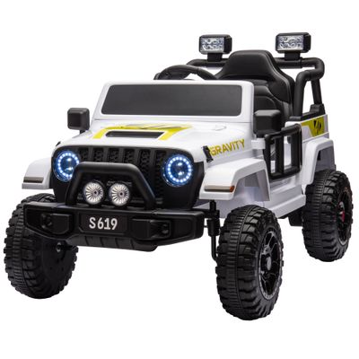 Kids Electric Ride on Car Jeep Inspired - White