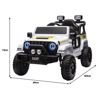 Kids Electric Ride on Car Jeep Inspired - White