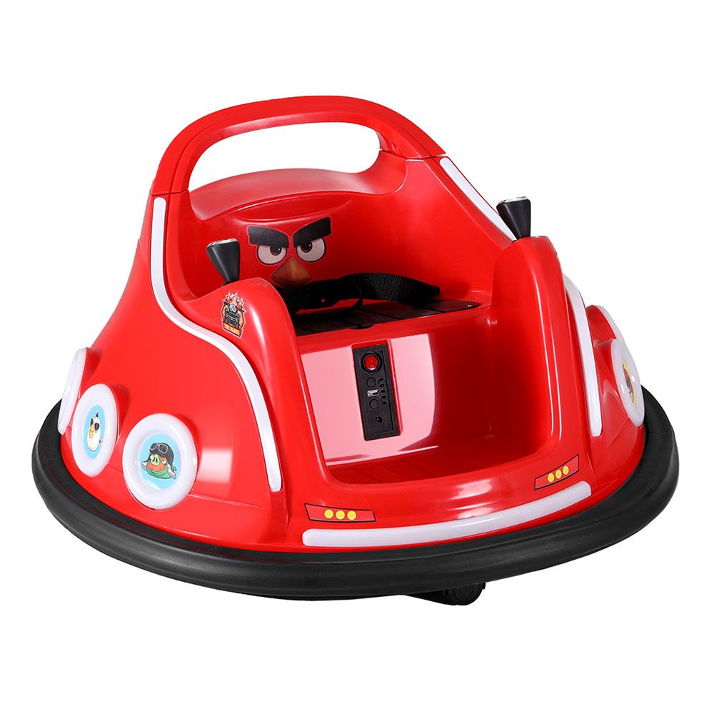 Kids Ride On Car Bumper Electric Cars Remote Angry Birds Stickers Red