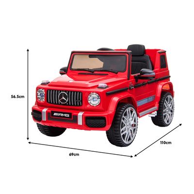 Kids Electric Ride On Car Mercedes-Benz AMG63 License Toy Cars Remote Red