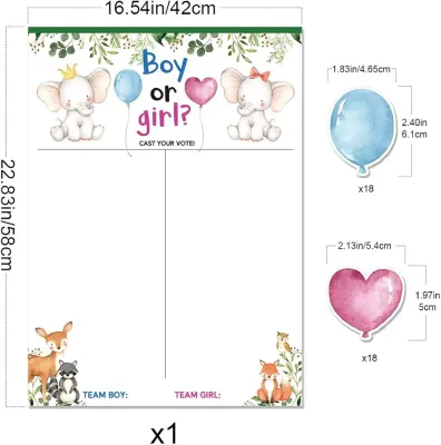 Gender Reveal Voting Game White Board