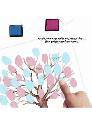 Gender reveal fingerprint game