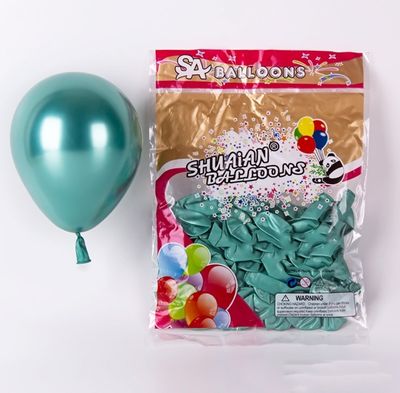 Teal Metallic 5 inch Balloon Pack