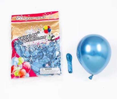 Chrome Blue 5inch Balloon Pack