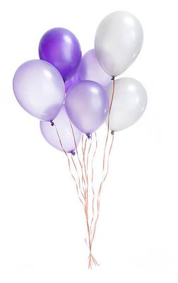 Silver Number Balloons with Weights for Birthday (Number-19)