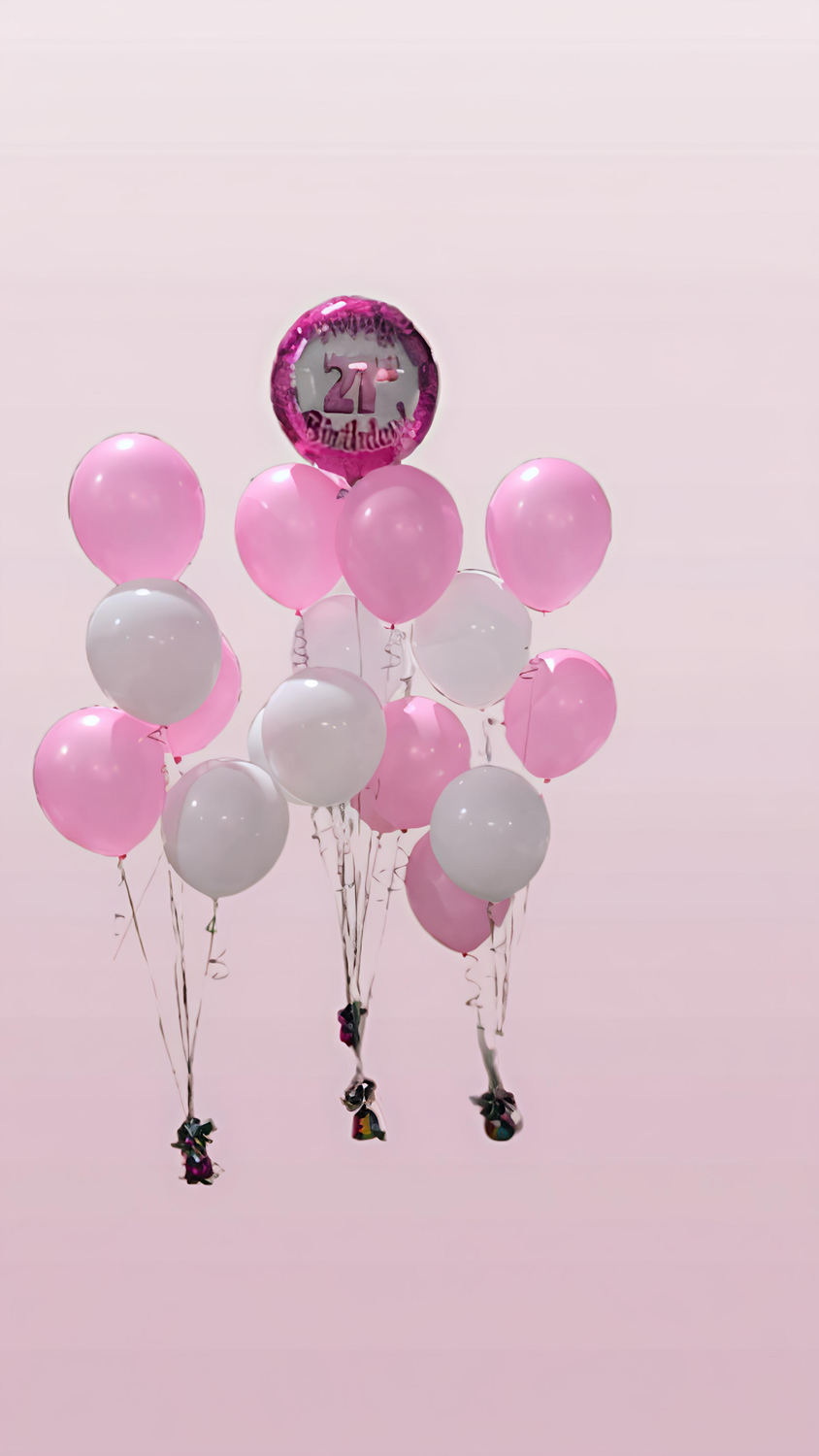 21st bday balloon arrangment